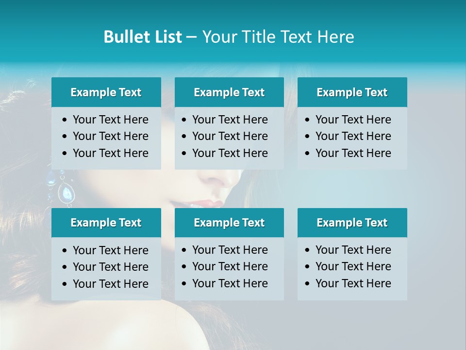 Hairdo Beautiful Hair PowerPoint Template