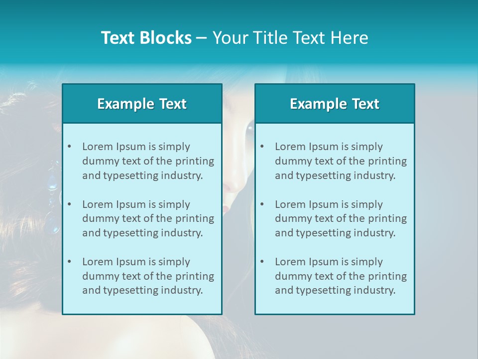 Hairdo Beautiful Hair PowerPoint Template