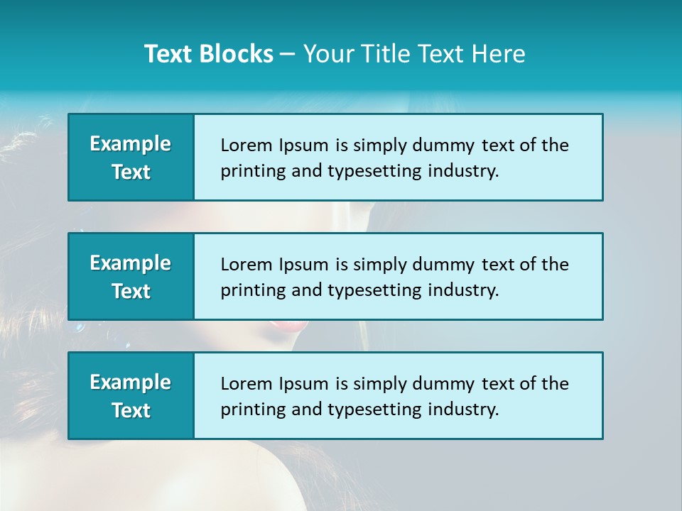 Hairdo Beautiful Hair PowerPoint Template