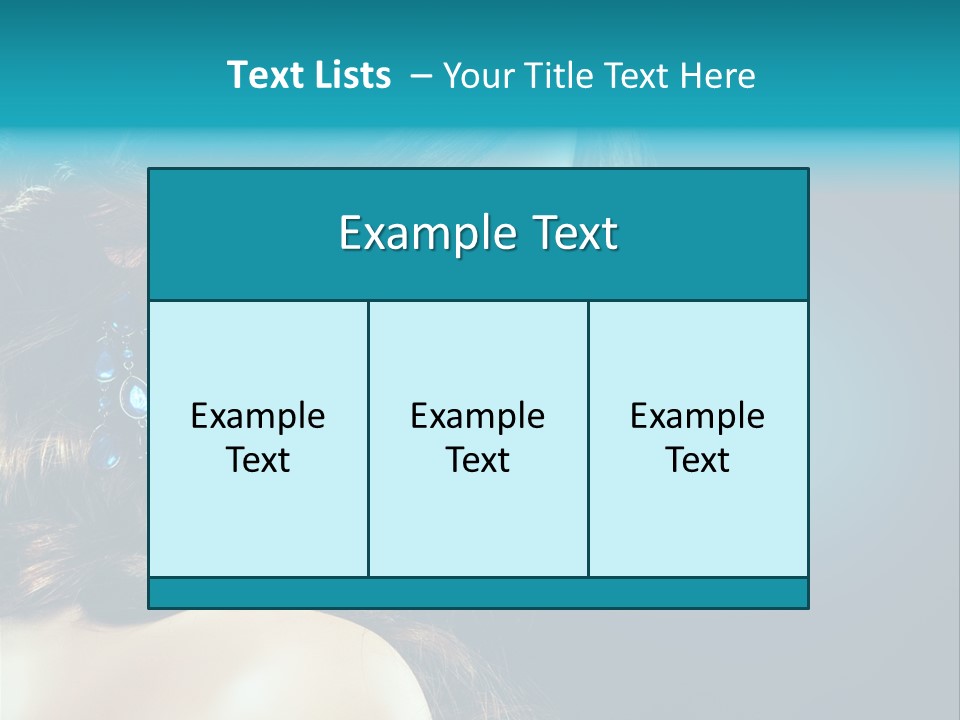 Hairdo Beautiful Hair PowerPoint Template