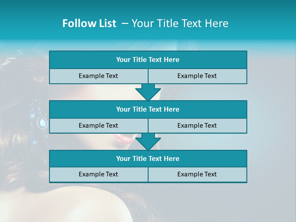 Hairdo Beautiful Hair PowerPoint Template