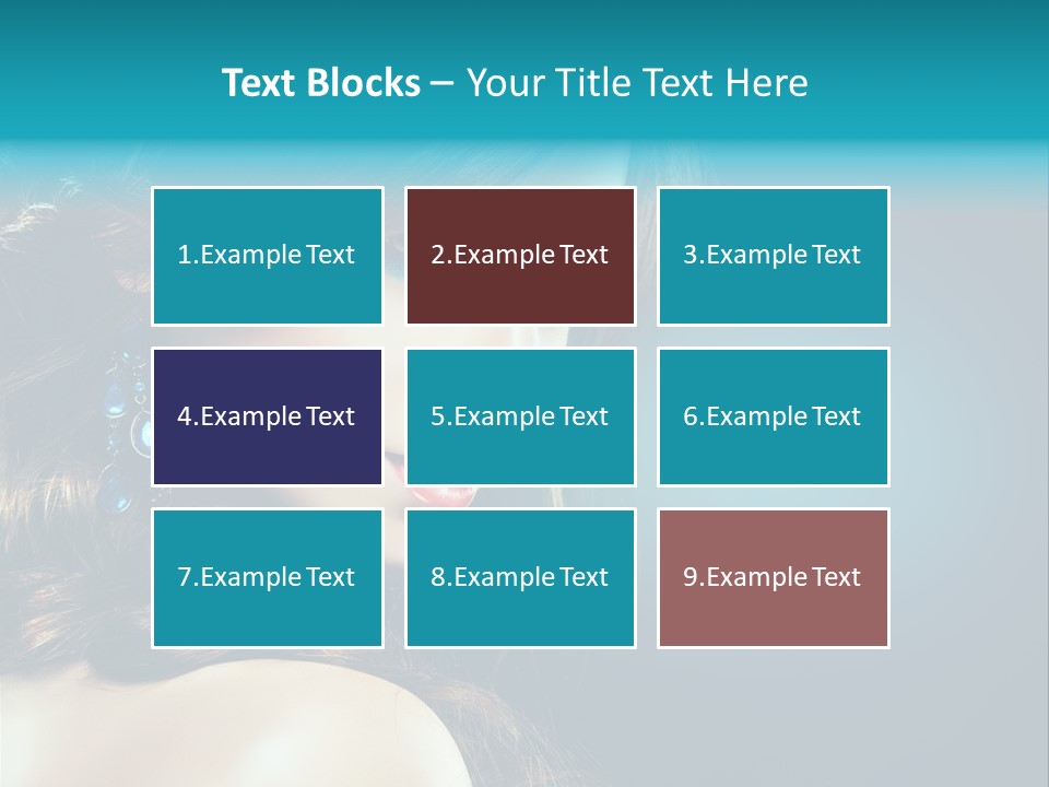 Hairdo Beautiful Hair PowerPoint Template