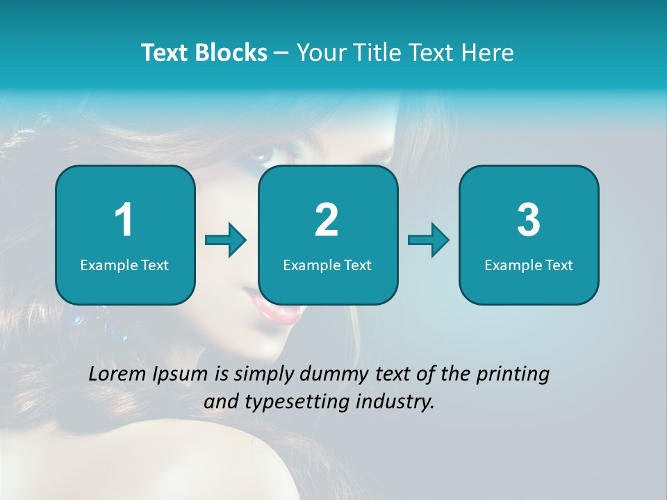 Hairdo Beautiful Hair PowerPoint Template