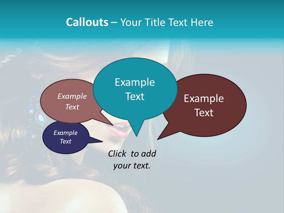 Hairdo Beautiful Hair PowerPoint Template