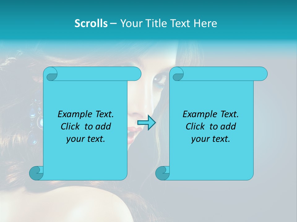 Hairdo Beautiful Hair PowerPoint Template