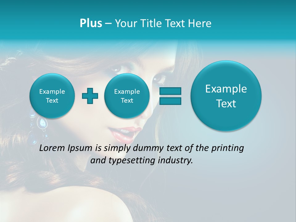 Hairdo Beautiful Hair PowerPoint Template