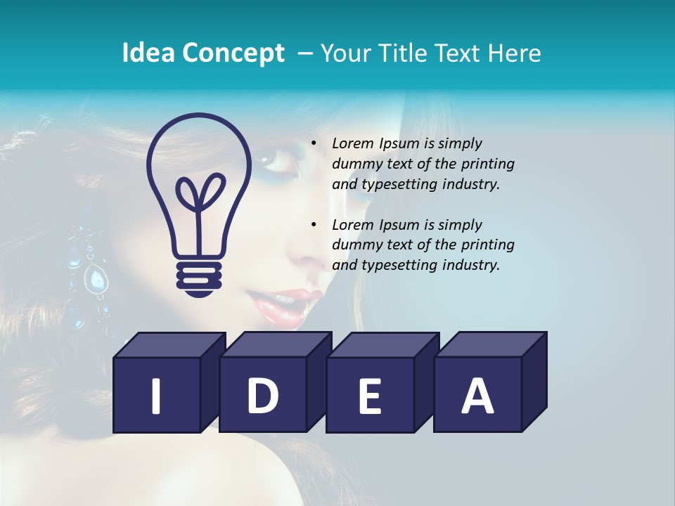 Hairdo Beautiful Hair PowerPoint Template