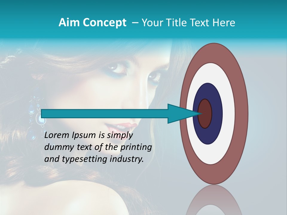 Hairdo Beautiful Hair PowerPoint Template