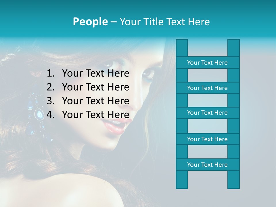 Hairdo Beautiful Hair PowerPoint Template