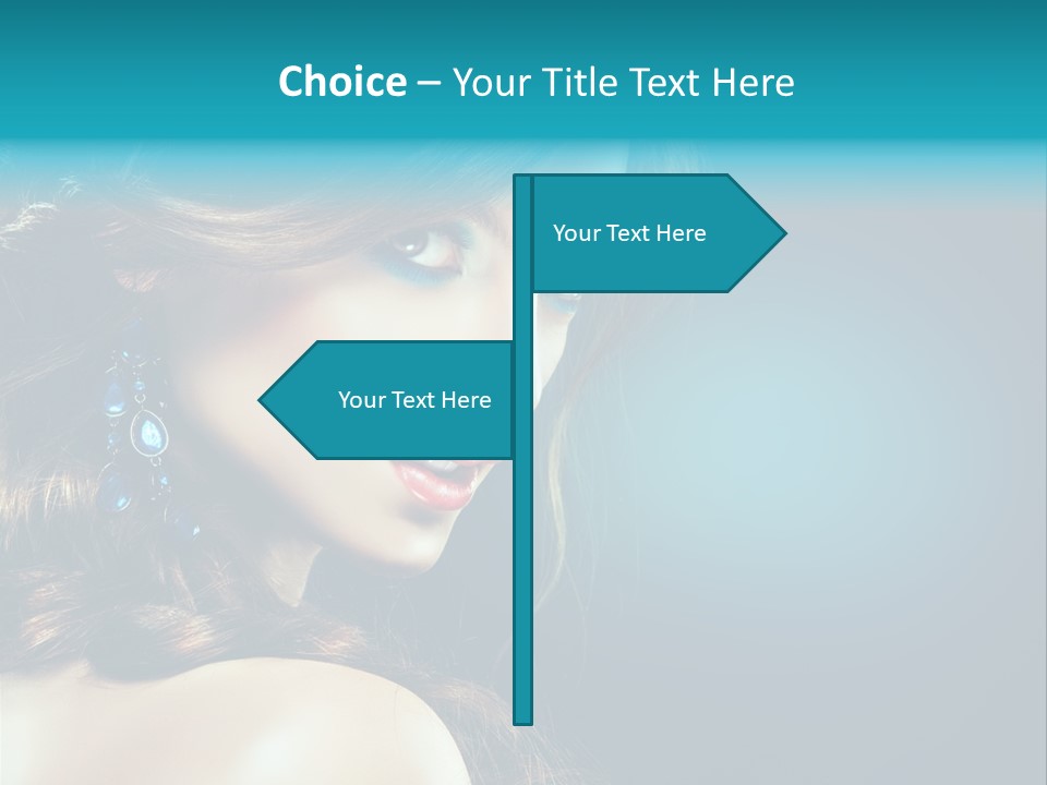 Hairdo Beautiful Hair PowerPoint Template