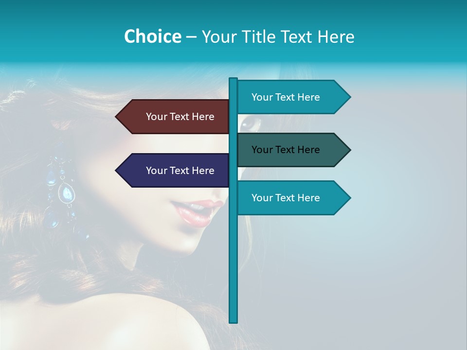 Hairdo Beautiful Hair PowerPoint Template