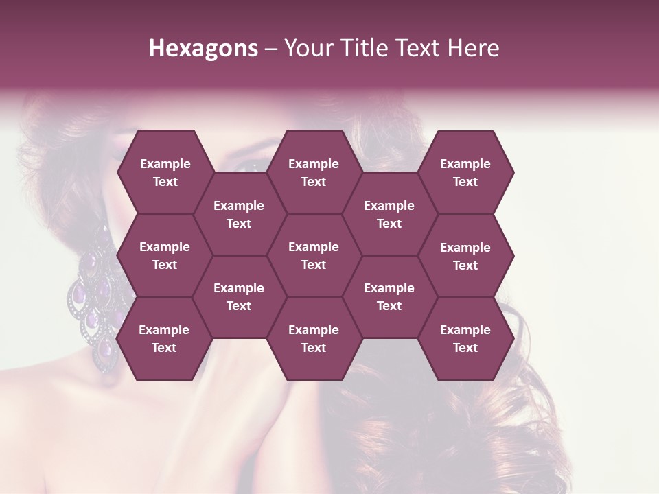 Blue Earring Beauty PowerPoint Template