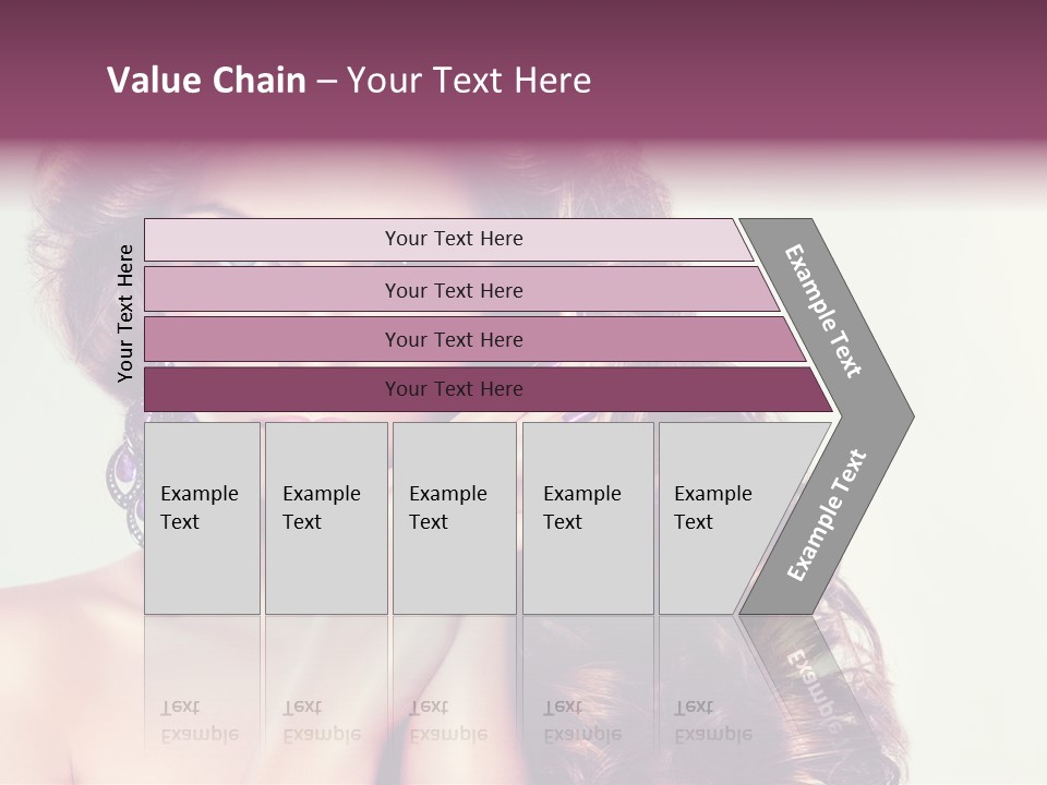 Blue Earring Beauty PowerPoint Template