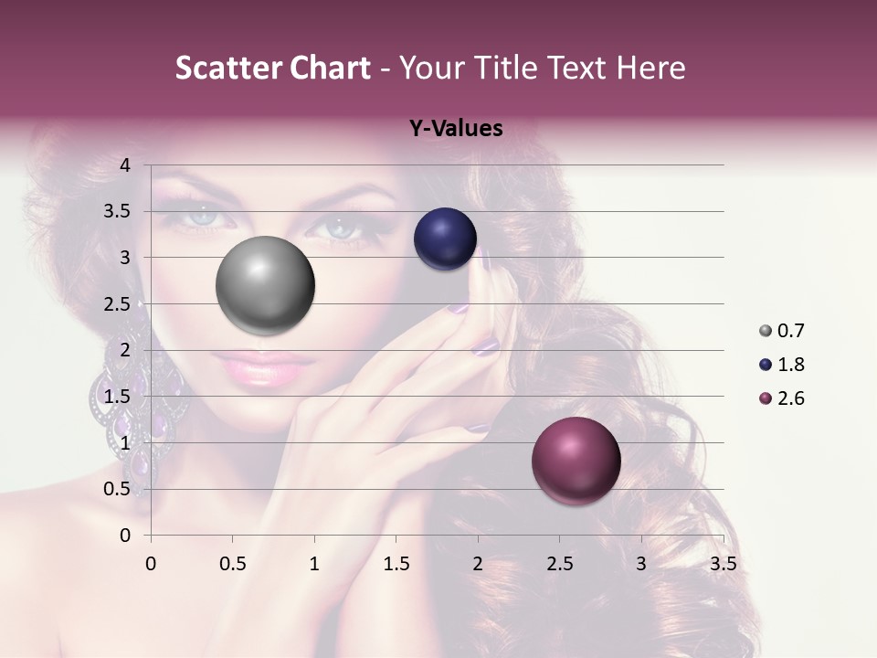 Blue Earring Beauty PowerPoint Template