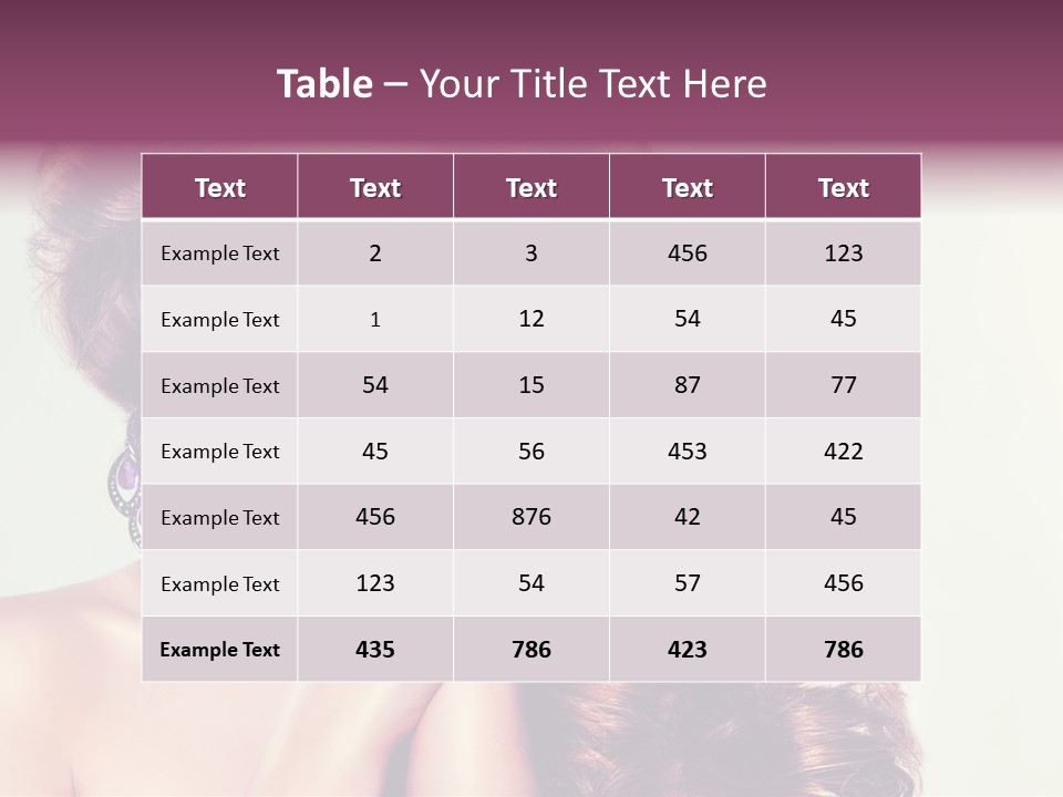 Blue Earring Beauty PowerPoint Template