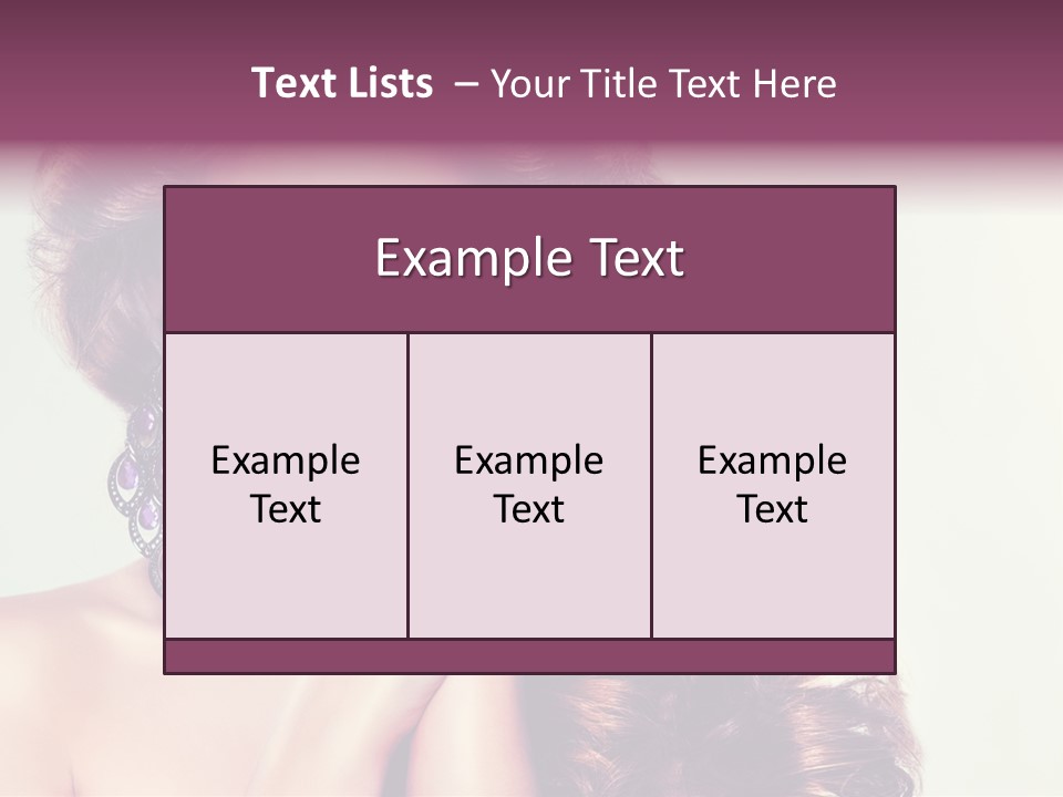 Blue Earring Beauty PowerPoint Template