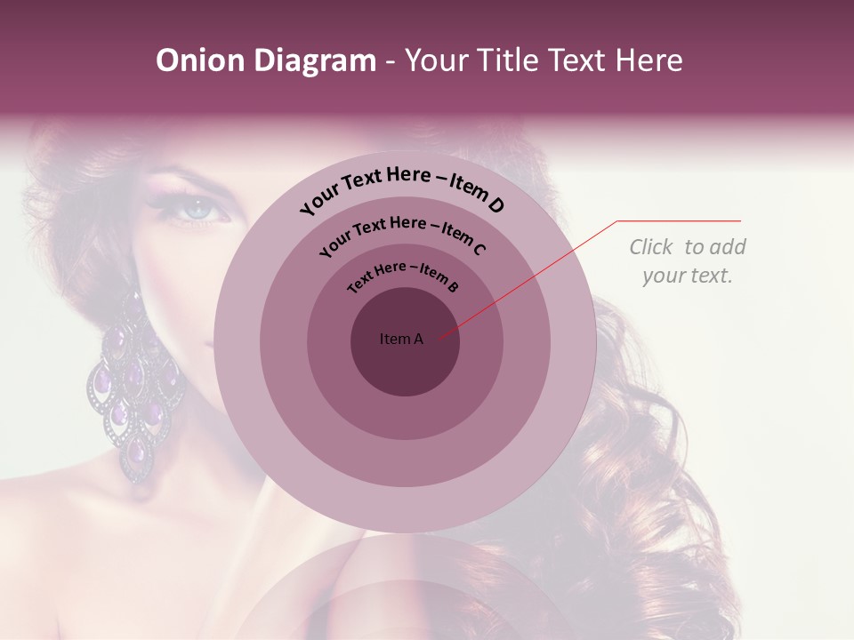 Blue Earring Beauty PowerPoint Template