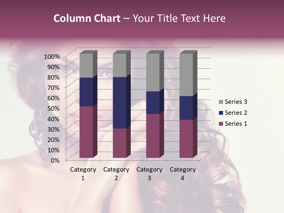 Blue Earring Beauty PowerPoint Template