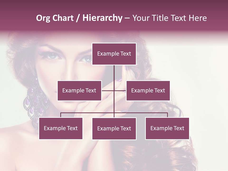 Blue Earring Beauty PowerPoint Template