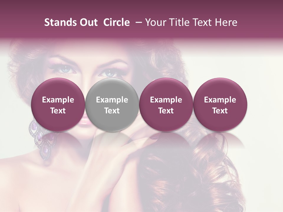 Blue Earring Beauty PowerPoint Template