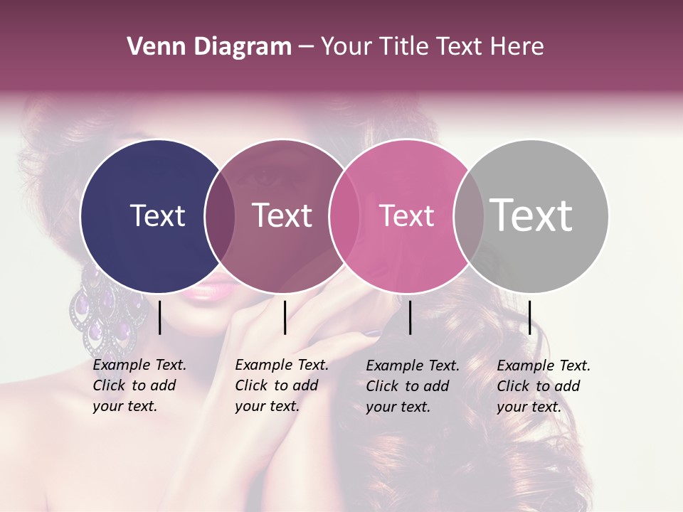 Blue Earring Beauty PowerPoint Template