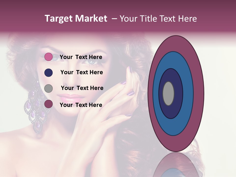 Blue Earring Beauty PowerPoint Template