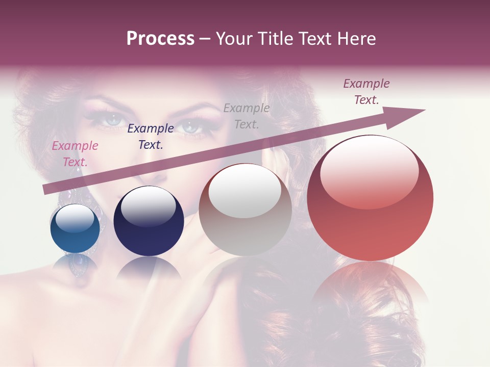 Blue Earring Beauty PowerPoint Template