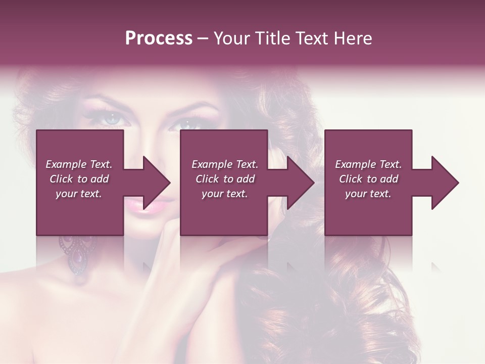 Blue Earring Beauty PowerPoint Template