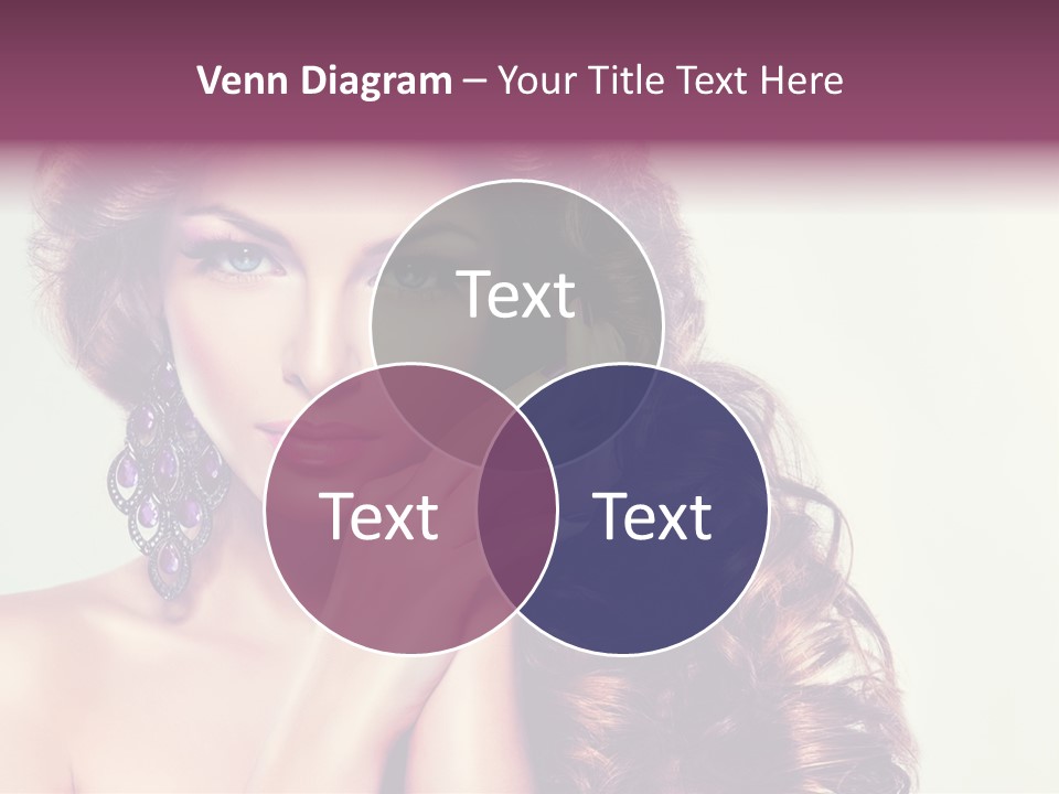 Blue Earring Beauty PowerPoint Template