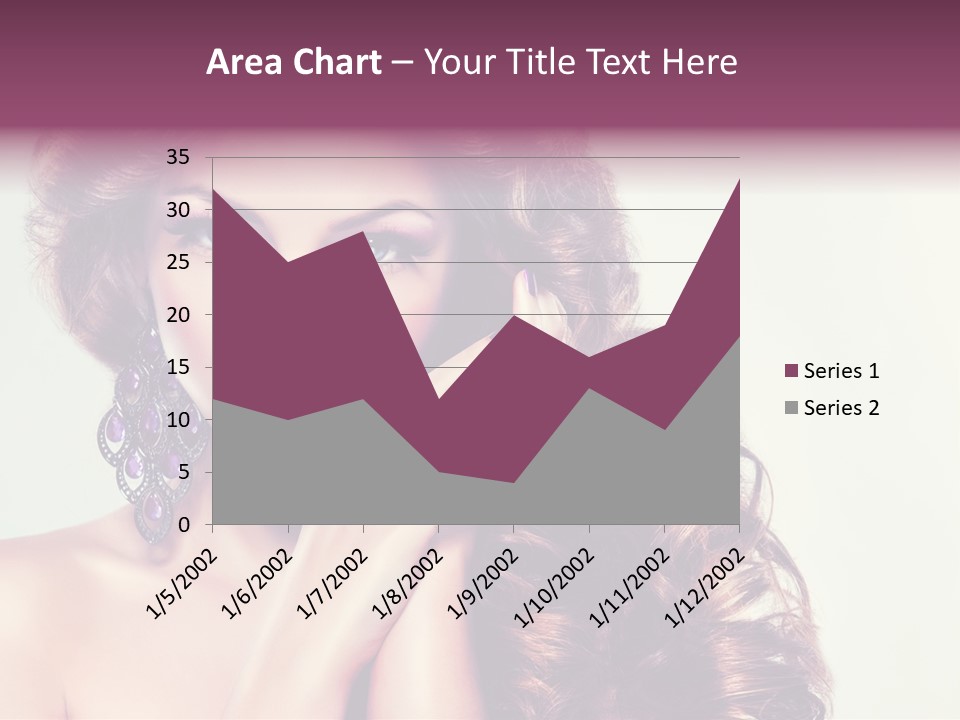 Blue Earring Beauty PowerPoint Template