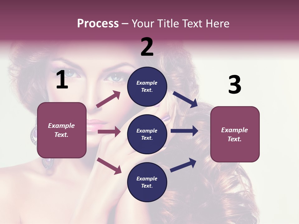 Blue Earring Beauty PowerPoint Template