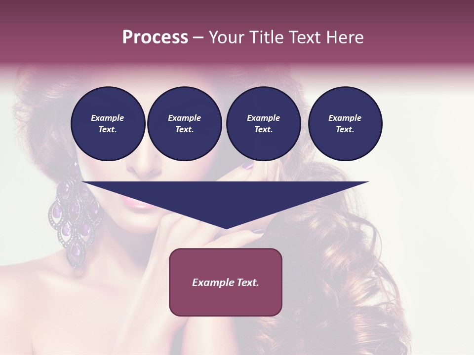 Blue Earring Beauty PowerPoint Template