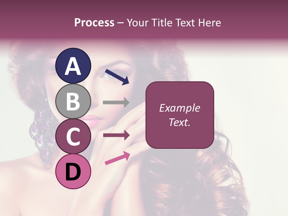 Blue Earring Beauty PowerPoint Template