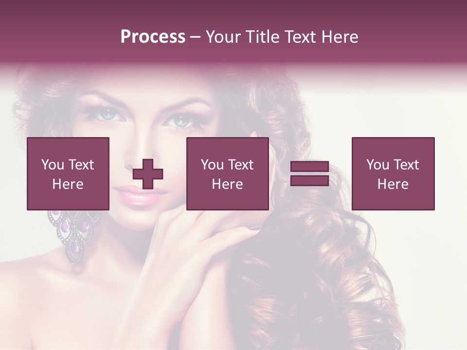 Blue Earring Beauty PowerPoint Template