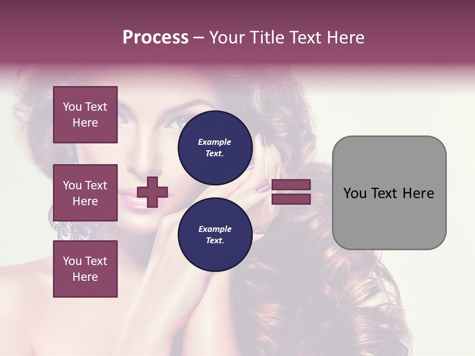 Blue Earring Beauty PowerPoint Template