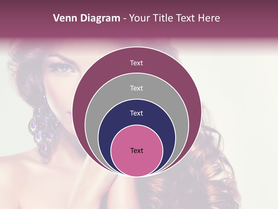 Blue Earring Beauty PowerPoint Template