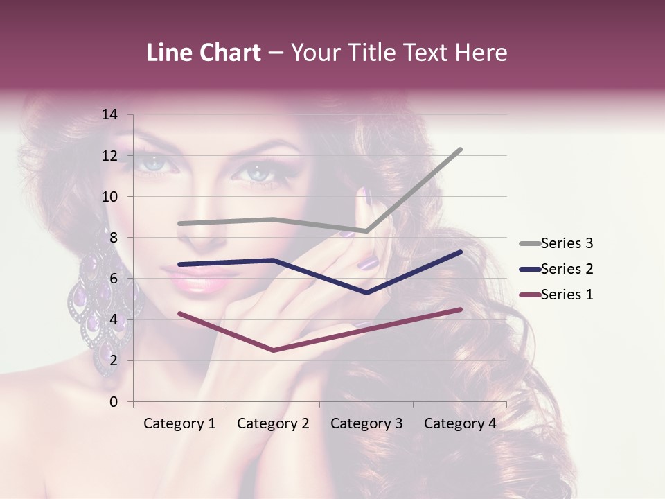 Blue Earring Beauty PowerPoint Template