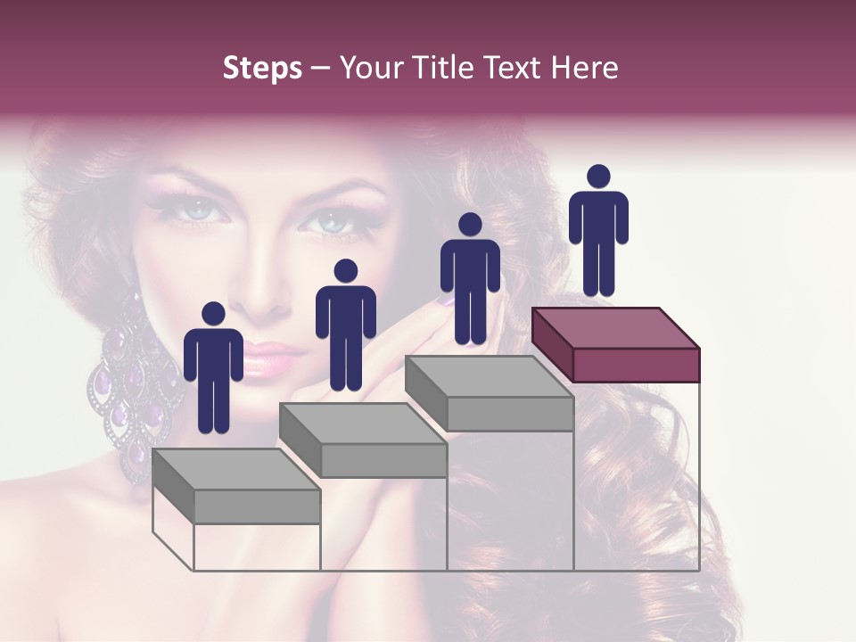 Blue Earring Beauty PowerPoint Template