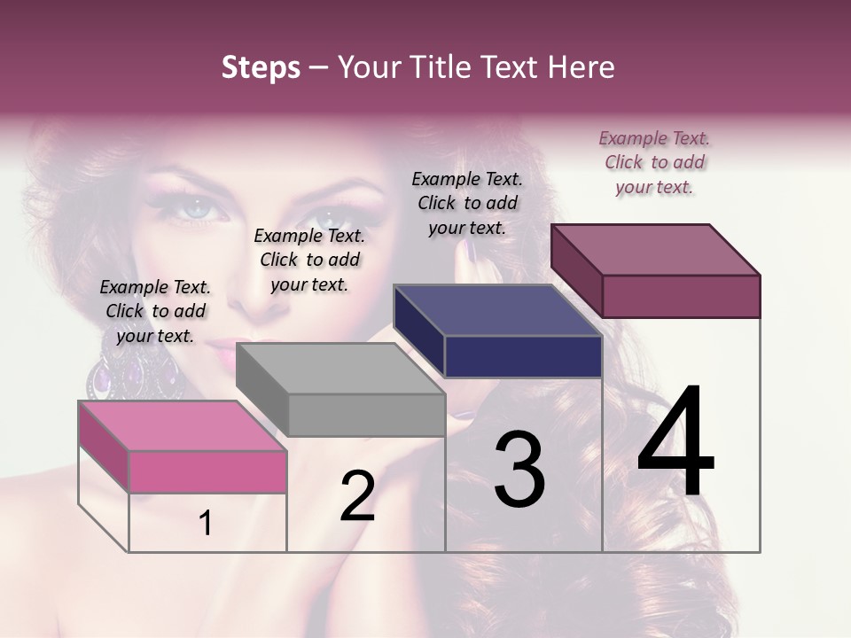 Blue Earring Beauty PowerPoint Template