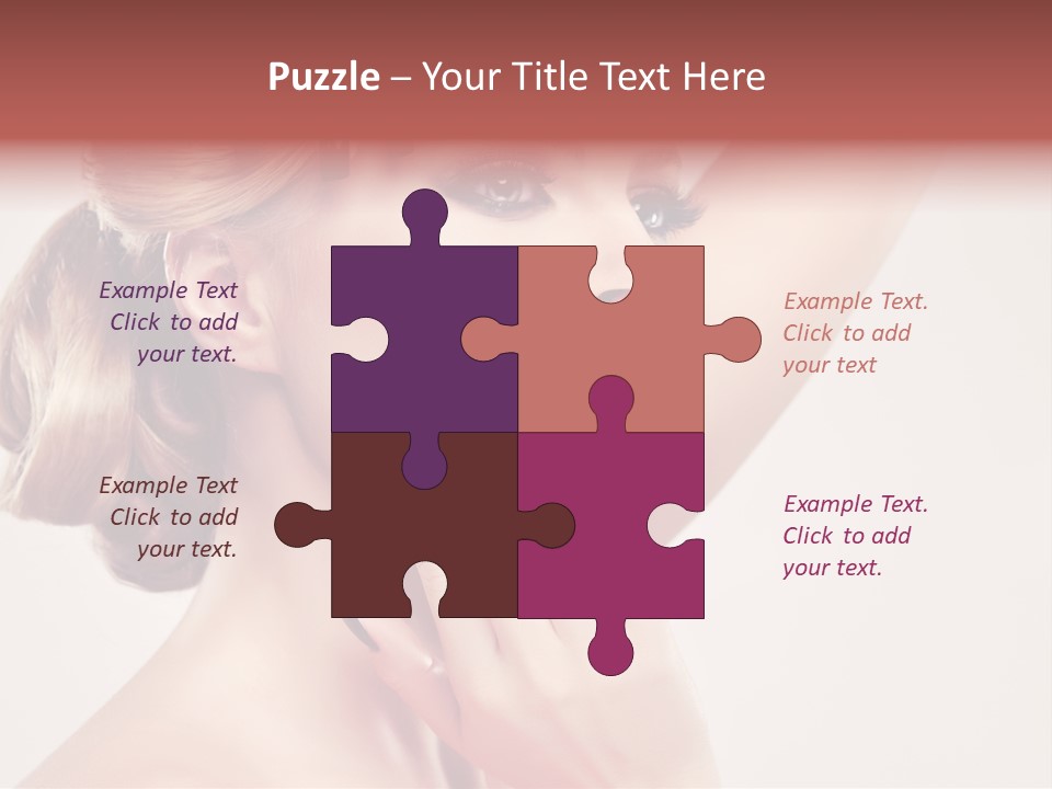 Eyelash Beauty Salon Cute PowerPoint Template