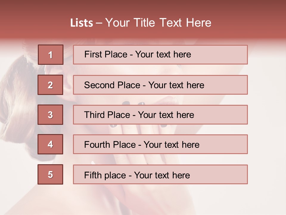 Eyelash Beauty Salon Cute PowerPoint Template