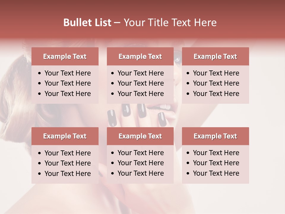 Eyelash Beauty Salon Cute PowerPoint Template