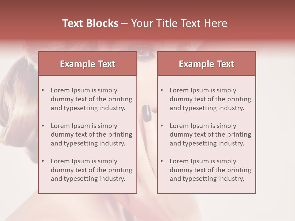 Eyelash Beauty Salon Cute PowerPoint Template