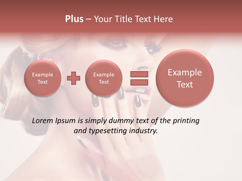 Eyelash Beauty Salon Cute PowerPoint Template