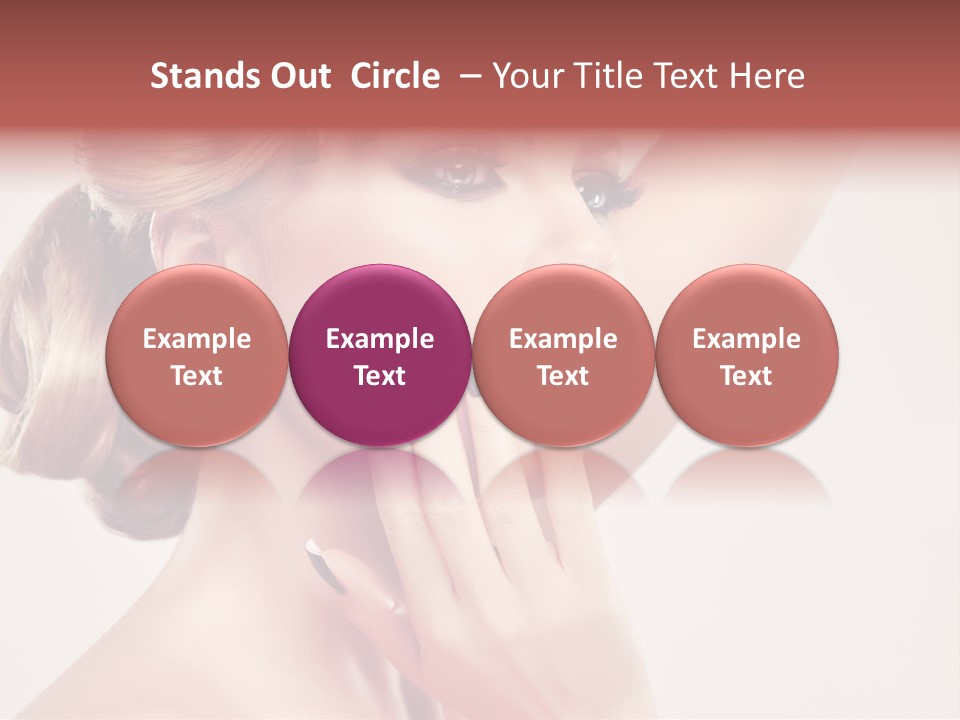Eyelash Beauty Salon Cute PowerPoint Template