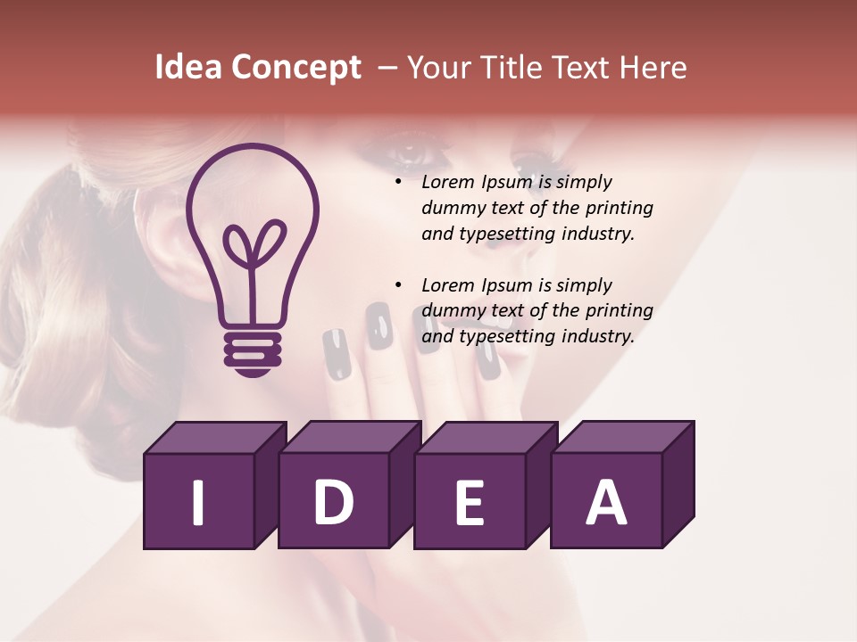 Eyelash Beauty Salon Cute PowerPoint Template