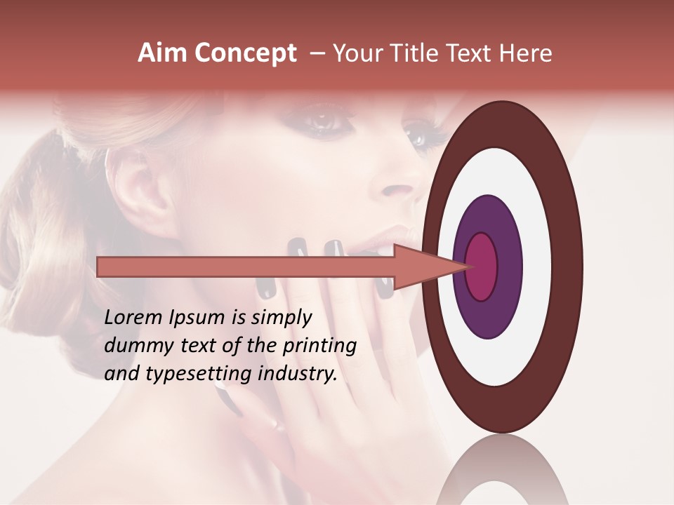 Eyelash Beauty Salon Cute PowerPoint Template