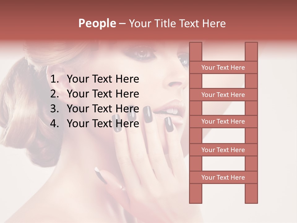 Eyelash Beauty Salon Cute PowerPoint Template