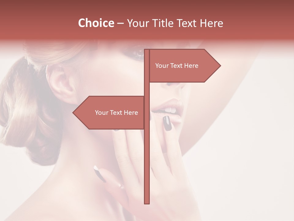 Eyelash Beauty Salon Cute PowerPoint Template