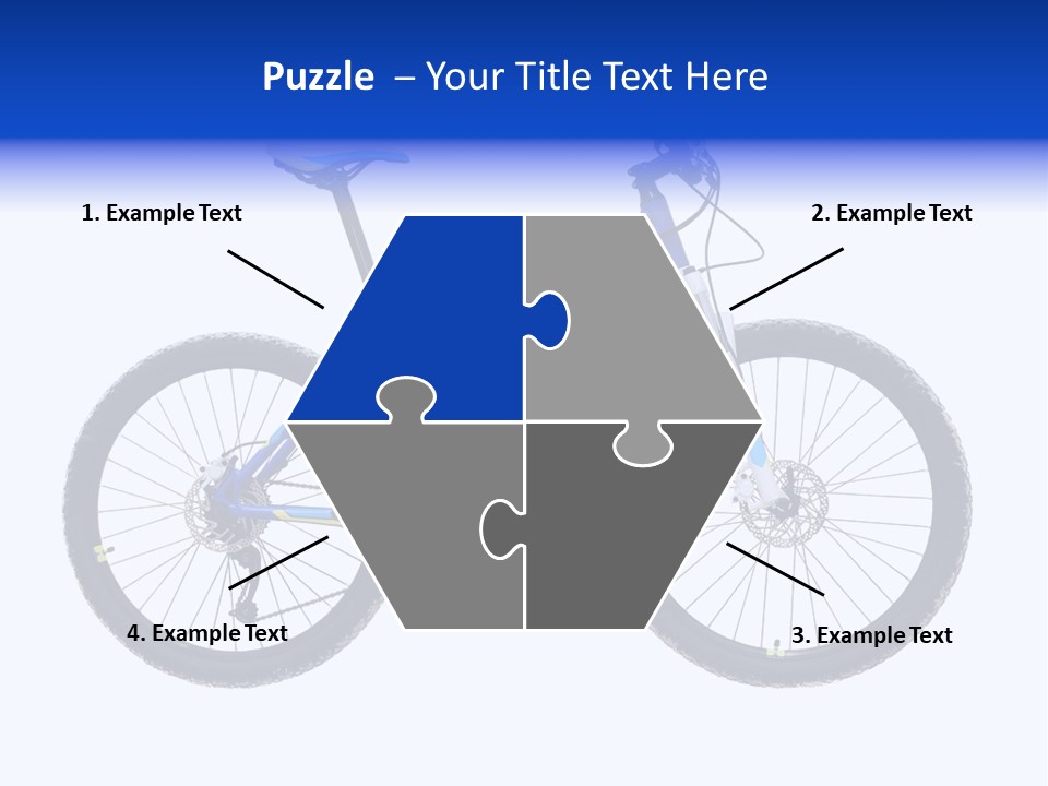 Cycling Wheel Mountain PowerPoint Template